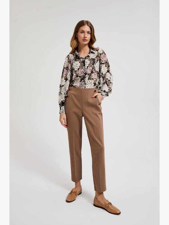 Moodo Braune Damenhosen Moodo