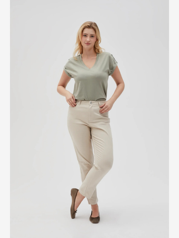 Moodo Damen Hose beige Moodo