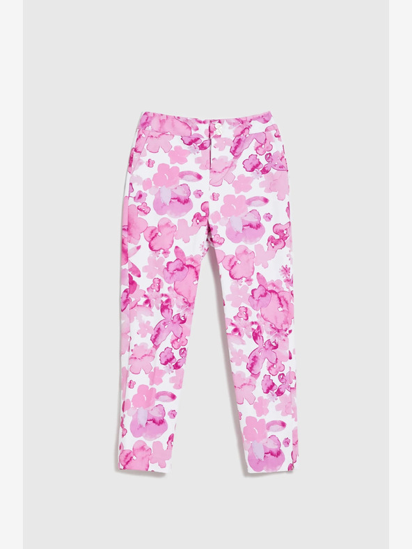 Moodo Rosa Damenhose mit Blumenmuster Moodo