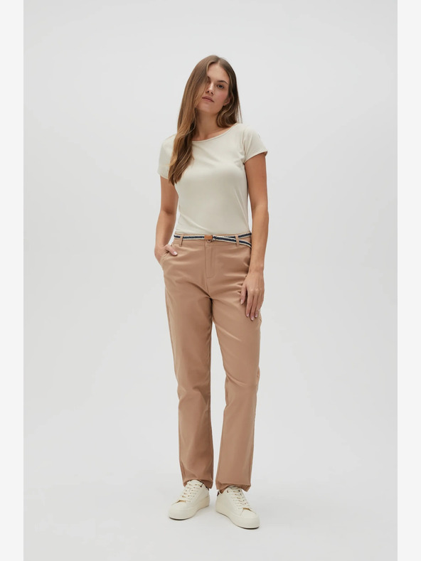 Moodo Moodo Beige Damenhosen