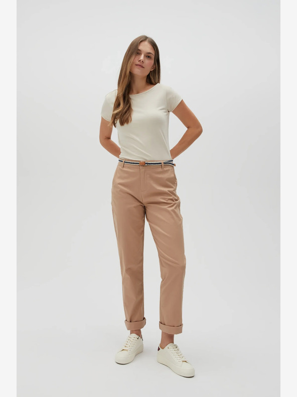 Moodo Moodo Beige Damenhosen