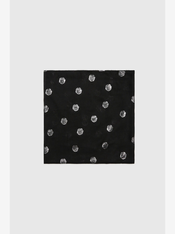 Moodo Schwarzer Damen-Polka-Dot-Schal Moodo
