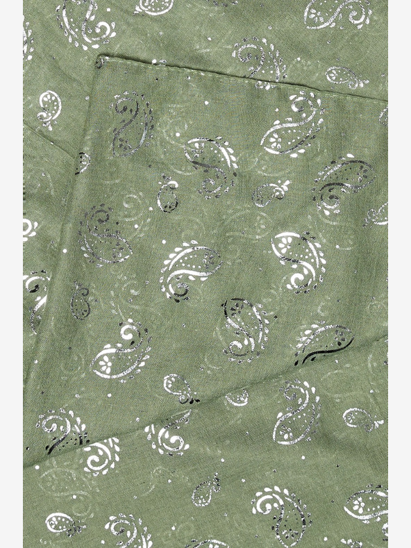 Moodo Grüner gemusterter Damenschal Moodo