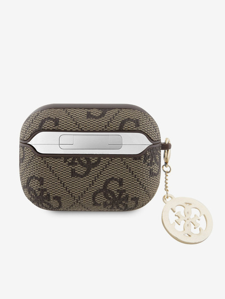 Guess Guess 4G Skript PC/PU Charm Hülle für AirPods Pro 2 Braun