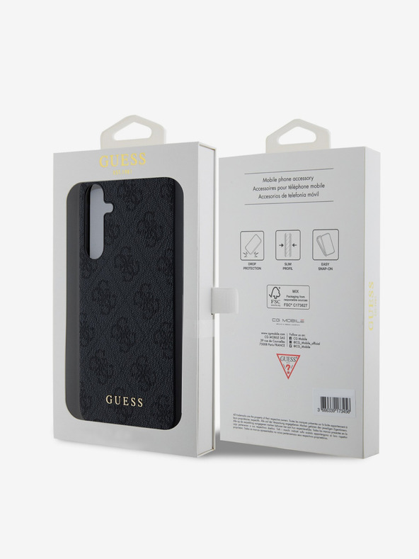 Guess Guess 4G Schutzhülle für Samsung Galaxy A35 5G Grau