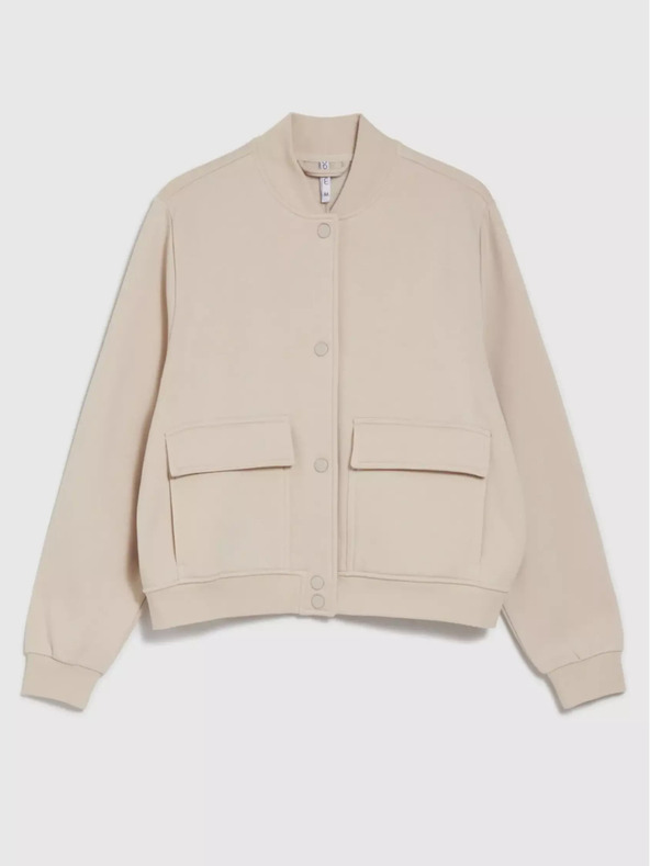 Moodo Moodo Beige Damen Bomber