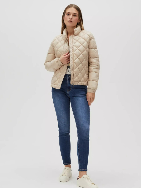 Moodo Beige Damen Steppjacke Moodo
