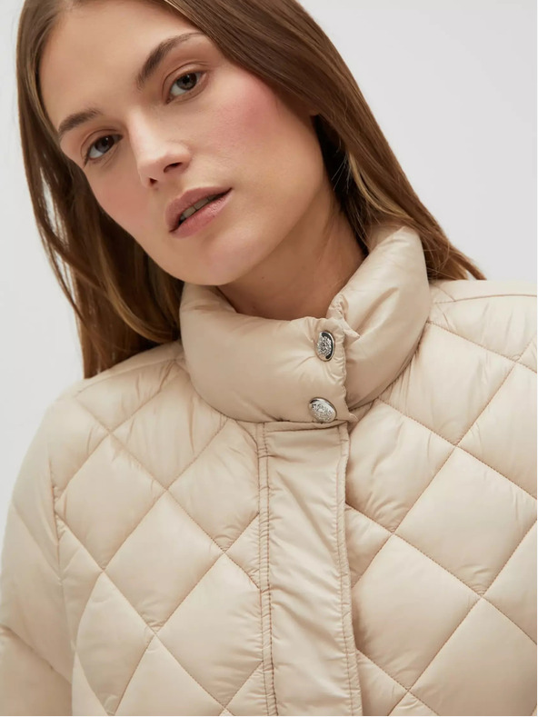 Moodo Beige Damen Steppjacke Moodo