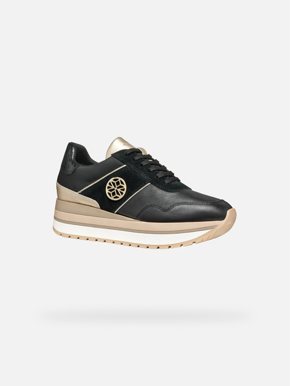 Geox Schwarz Damen Geox Nekency Turnschuhe