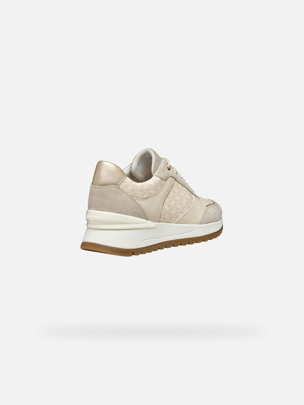 Geox Creme Damen Geox Desya Turnschuhe