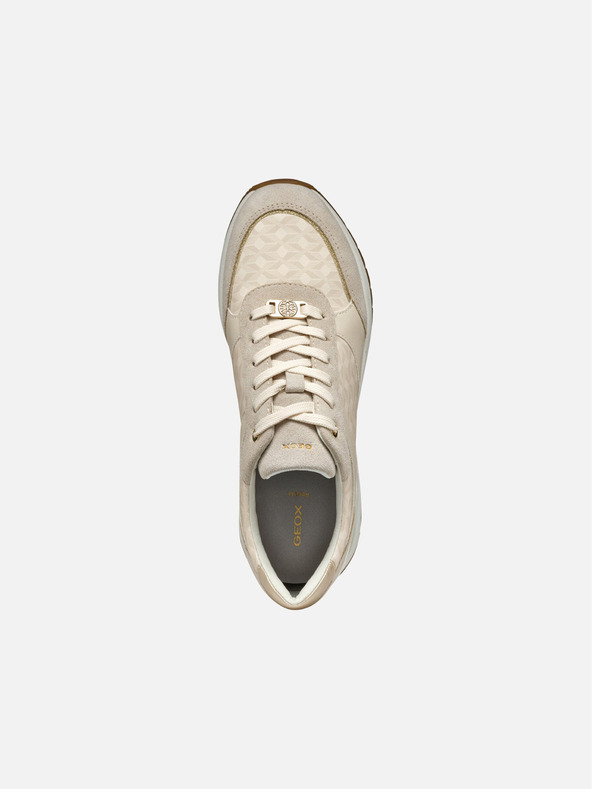 Geox Creme Damen Geox Desya Turnschuhe