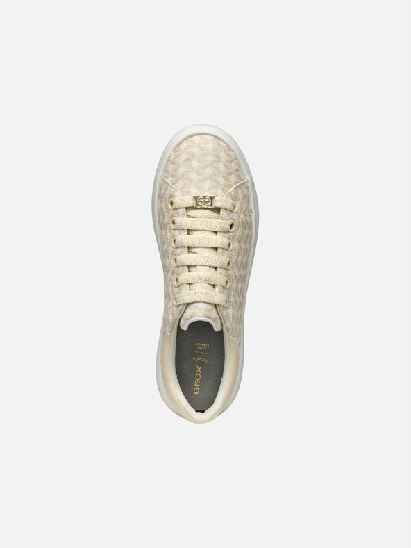Geox Creme Geox Spherica EC4.1 Damen Turnschuhe