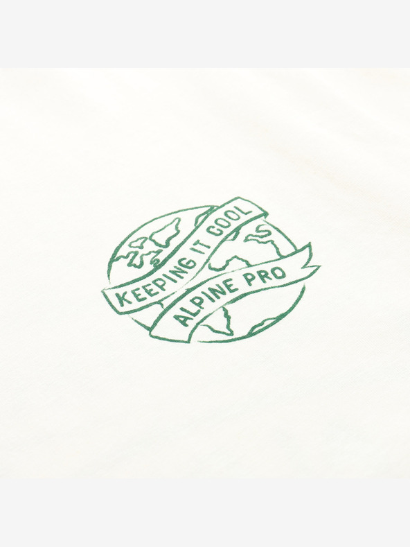 ALPINE PRO Herren T-Shirt aus Bio-Baumwolle ALPINE PRO TERMES 2 creme Variante pb
