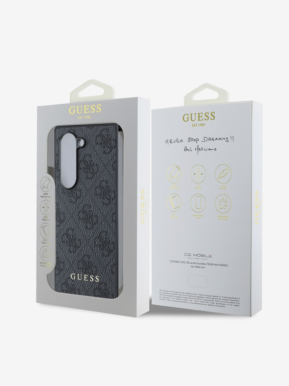 Guess Guess 4G Charm Rückseitenschutz für Samsung Galaxy Z Fold 6 Grau