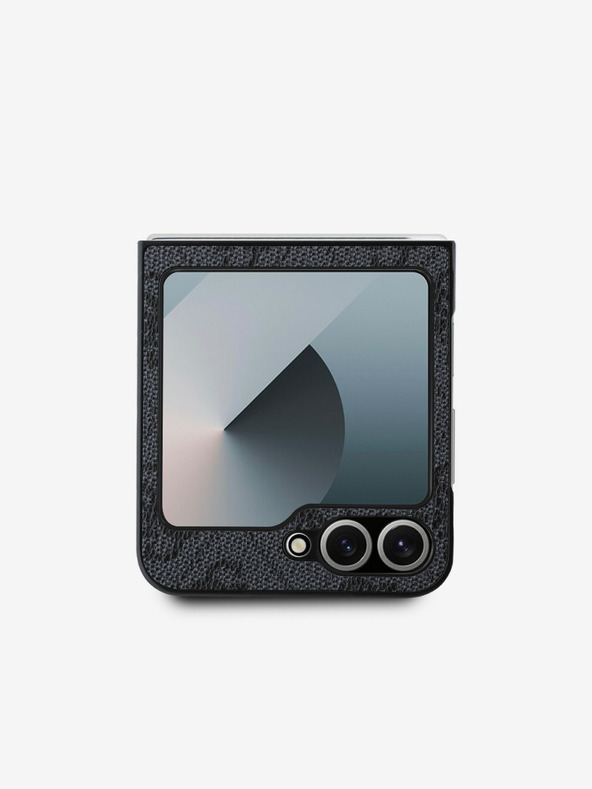 Guess Guess PU 4G Metall-Logo-Rückseite für Samsung Galaxy Z Flip 6 Grau