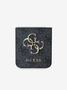 Guess Guess PU 4G Metall-Logo-Rückseite für Samsung Galaxy Z Flip 6 Grau
