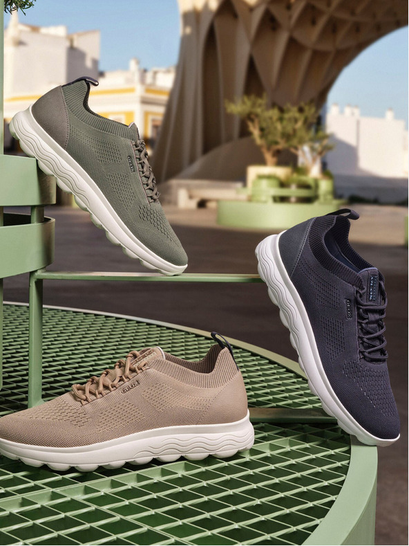 Geox Dunkelgrün Herren Geox Spherica Turnschuhe