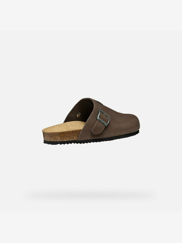 Geox Dunkelbraune Herren Geox Sandale Ghita Hausschuhe