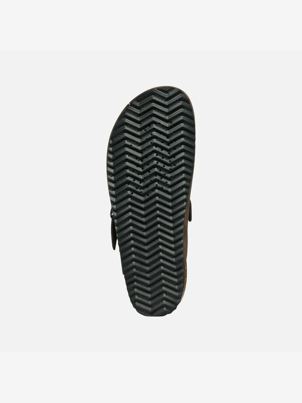 Geox Dunkelbraune Herren Geox Sandale Ghita Hausschuhe