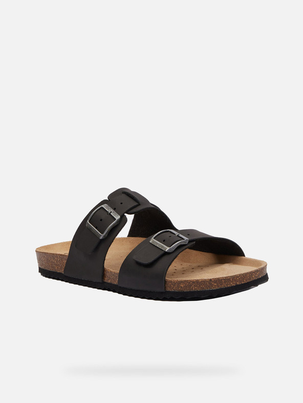 Geox Schwarze Herren-Slipper Geox Ghita