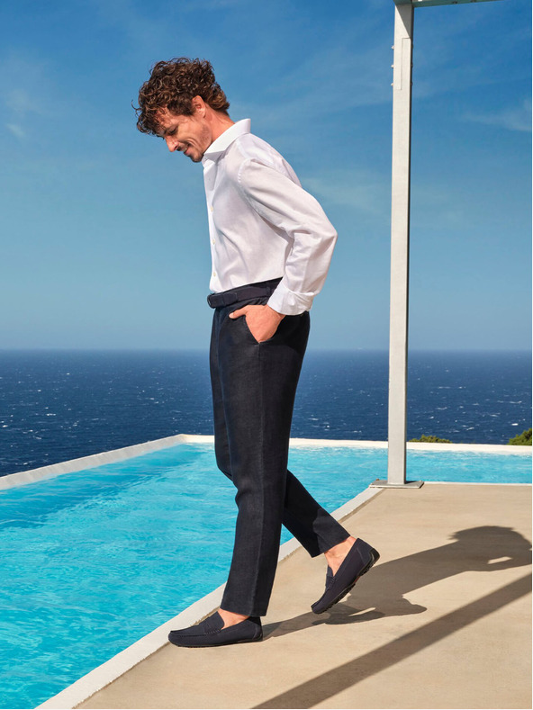 Geox Dunkelblaue Herren Geox Kosmopolis + Grip Halbschuhe