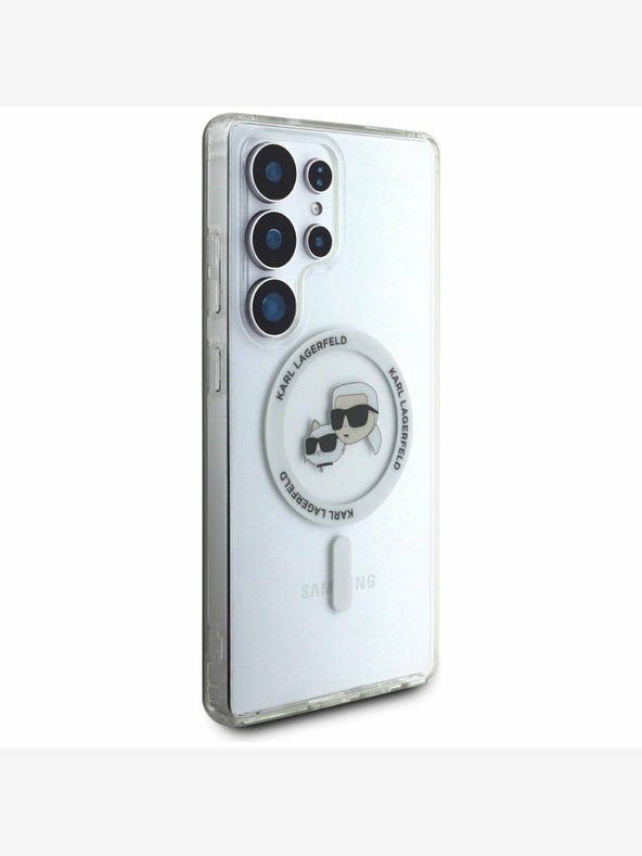 Karl Lagerfeld Karl Lagerfeld IML K&CH Heads MagSafe Back Cover für Samsung Galaxy S25 Ultra Transparent