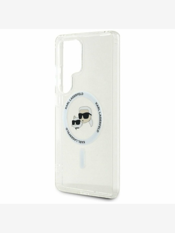 Karl Lagerfeld Karl Lagerfeld IML K&CH Heads MagSafe Back Cover für Samsung Galaxy S25 Ultra Transparent