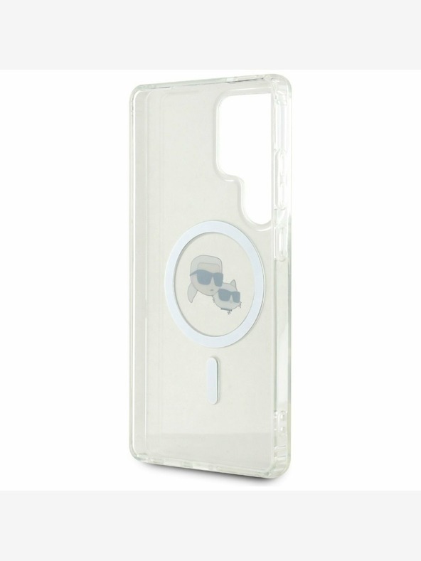 Karl Lagerfeld Karl Lagerfeld IML K&CH Heads MagSafe Back Cover für Samsung Galaxy S25 Ultra Transparent
