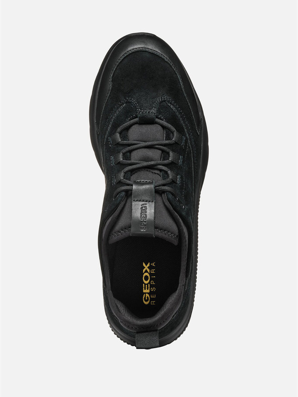 Geox Schwarz Herren-Turnschuhe Geox Spherica Actif