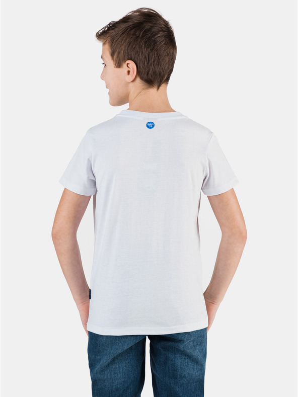 Sam 73 Weißes bedrucktes T-Shirt für Jungen SAM 73