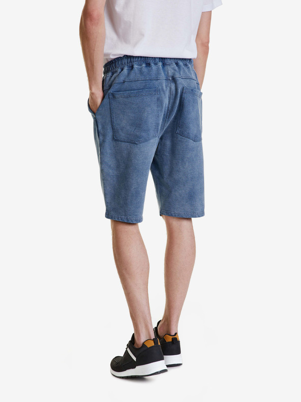 Sam 73 Blaue Denim-Shorts für Herren SAM 73 Gabriel