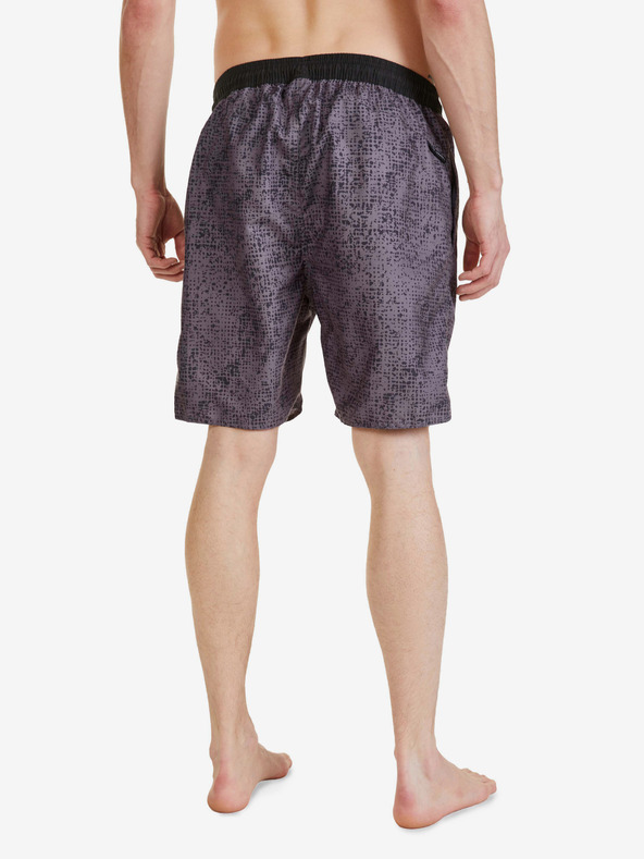 Sam 73 Dunkelgraue gemusterte Shorts für Herren SAM 73 Noah