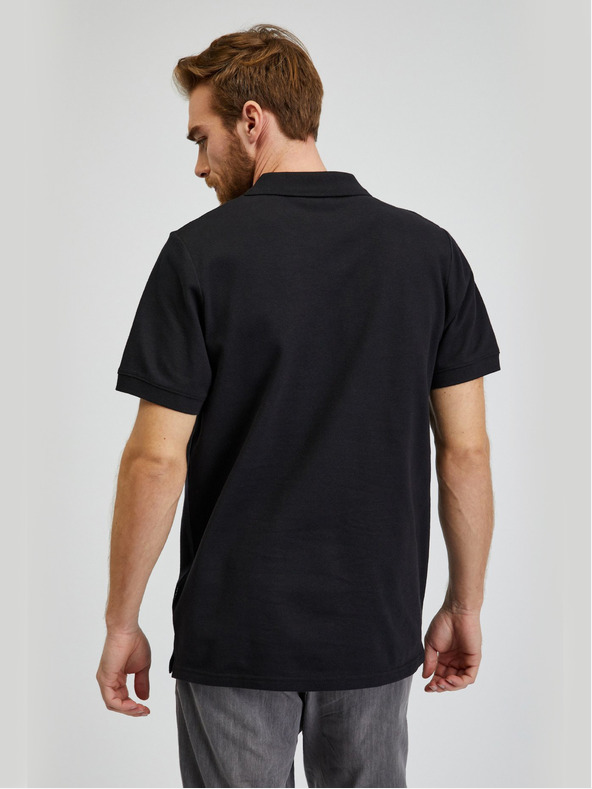 Sam 73 Schwarzes Herren-Poloshirt aus Baumwolle SAM73 Chryz