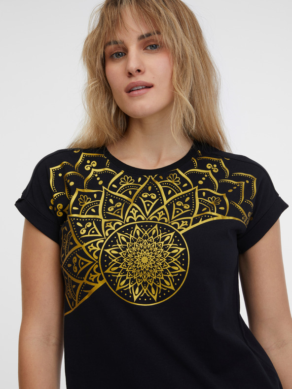 Sam 73 Schwarzes Damen-T-Shirt SAM 73 Milagros