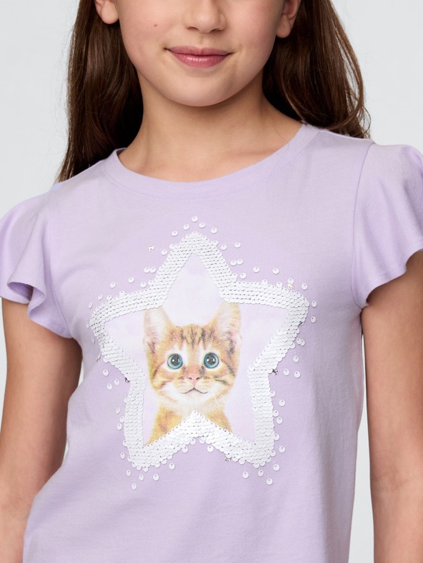 GAP Kinder T-Shirt mit Pailletten GAP
