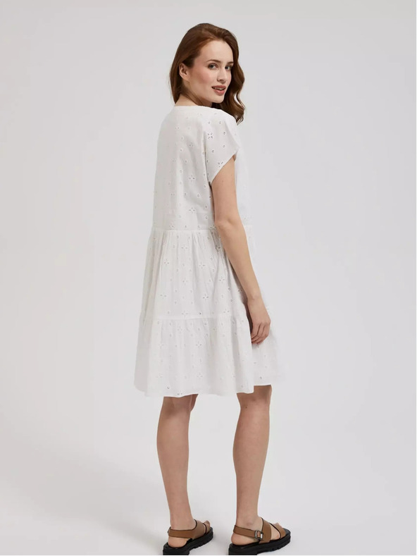 Moodo Damenkleid weiß MOODO