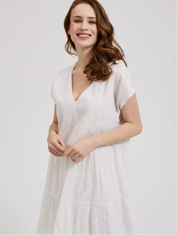 Moodo Damenkleid weiß MOODO