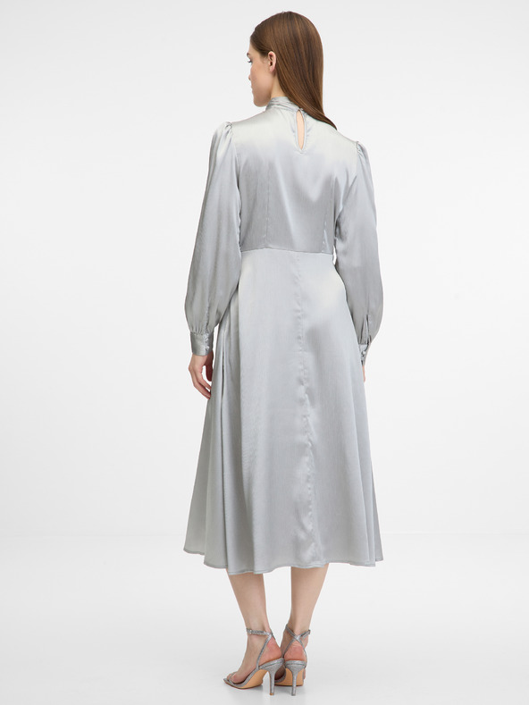 Orsay Silbernes Damen-Midikleid ORSAY
