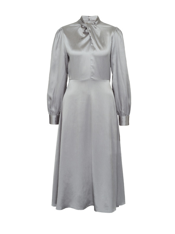 Orsay Silbernes Damen-Midikleid ORSAY