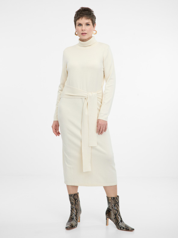 Orsay Cremefarbenes Damen-Kleid ORSAY