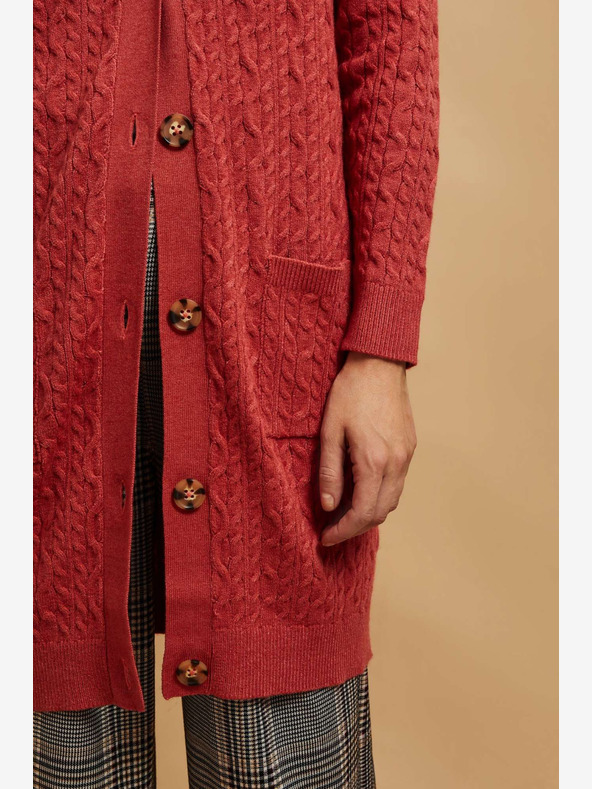 Moodo Damen Strickjacke rot Moodo