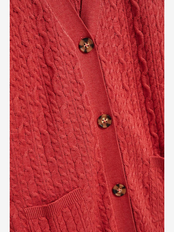 Moodo Damen Strickjacke rot Moodo