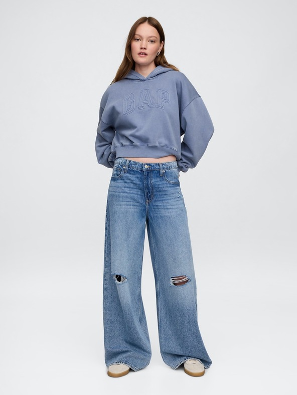 GAP Damen Oversize Crop-Sweatshirt GAP
