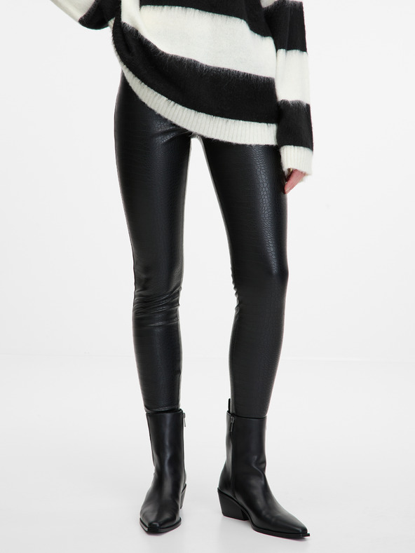 Orsay Schwarze gemusterte Damenleggings ORSAY