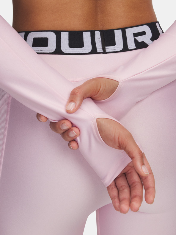 Under Armour Damen-T-Shirt Under Armour HeatGear Rib 1/4 Zip LS