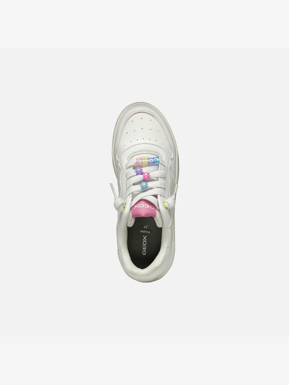 Geox Weiße Mädchen Turnschuhe Geox Washiba