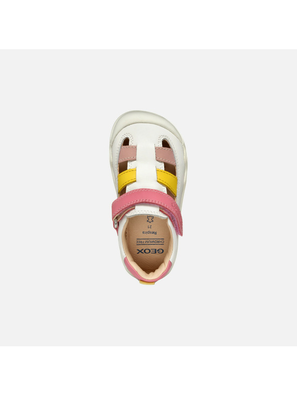 Geox Weiße Mädchen Barefoot-Turnschuhe mit offener Spitze Geox Steppieup