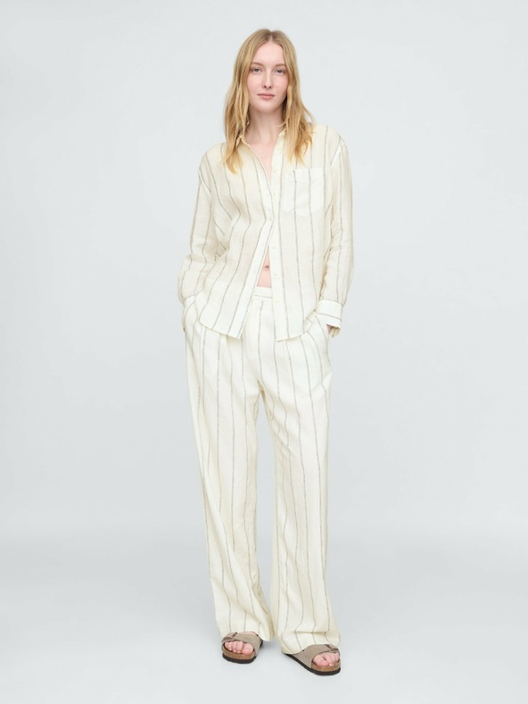 GAP Damen Leinen-Oversize-Hemd Big Shirt GAP