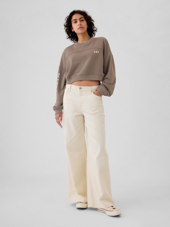 GAP Cropped Sweatshirt mit Logo GAP