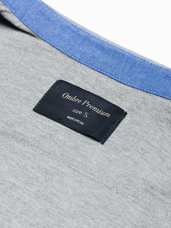 Ombre Clothing Graues Herrenhemd K540